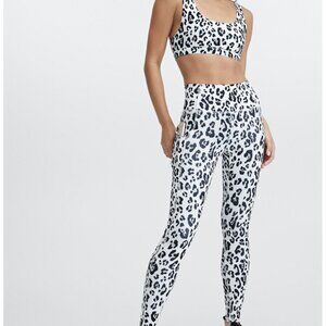 Fabletics White Cheetah Workout Set (Read Description Fully)